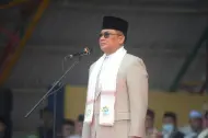 Pimpin Upacara Hari Santri, Sekdaprov Riau Tekankan Iman, Ilmu dan Akhlak Sebagai Fondasi