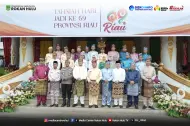 Pimpin Upacara HUT ke-69 Riau di Rohul, Wabup Syafaruddin Poti Tekankan Penyelarasan Program Nasional