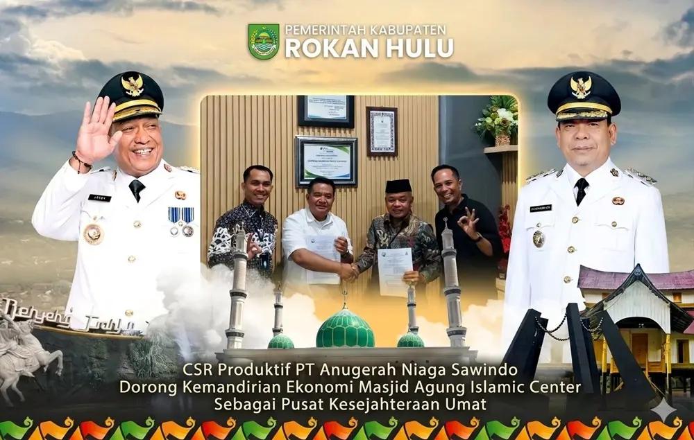 PT Anugerah Niaga Sawindo Kelola 30 Hektare Kebun Sawit untuk Islamic Center Rohul