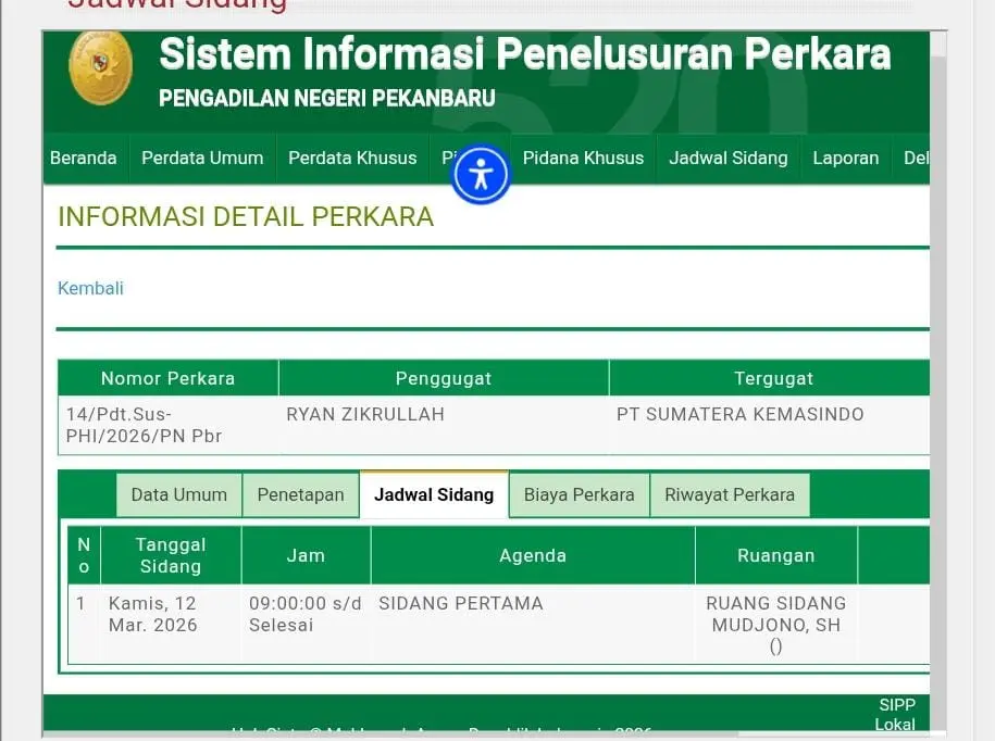 Putus Kontrak Sepihak, PT Sumatera Kemasindo Digugat Karyawan di Pengadilan