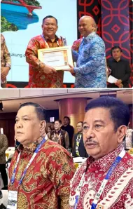 Riau Peringkat Kedua Nasional Indeks Keinsinyuran Daerah 2026, H. Aswandi Dampingi Plt Gubri SF Hariyanto Terima Penghargaan