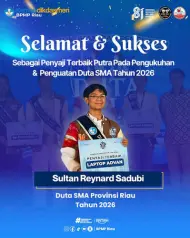 Riau Raih Apresiasi Terbanyak Ketiga Nasional Duta SMA 2026 dari Kemendikdasmen