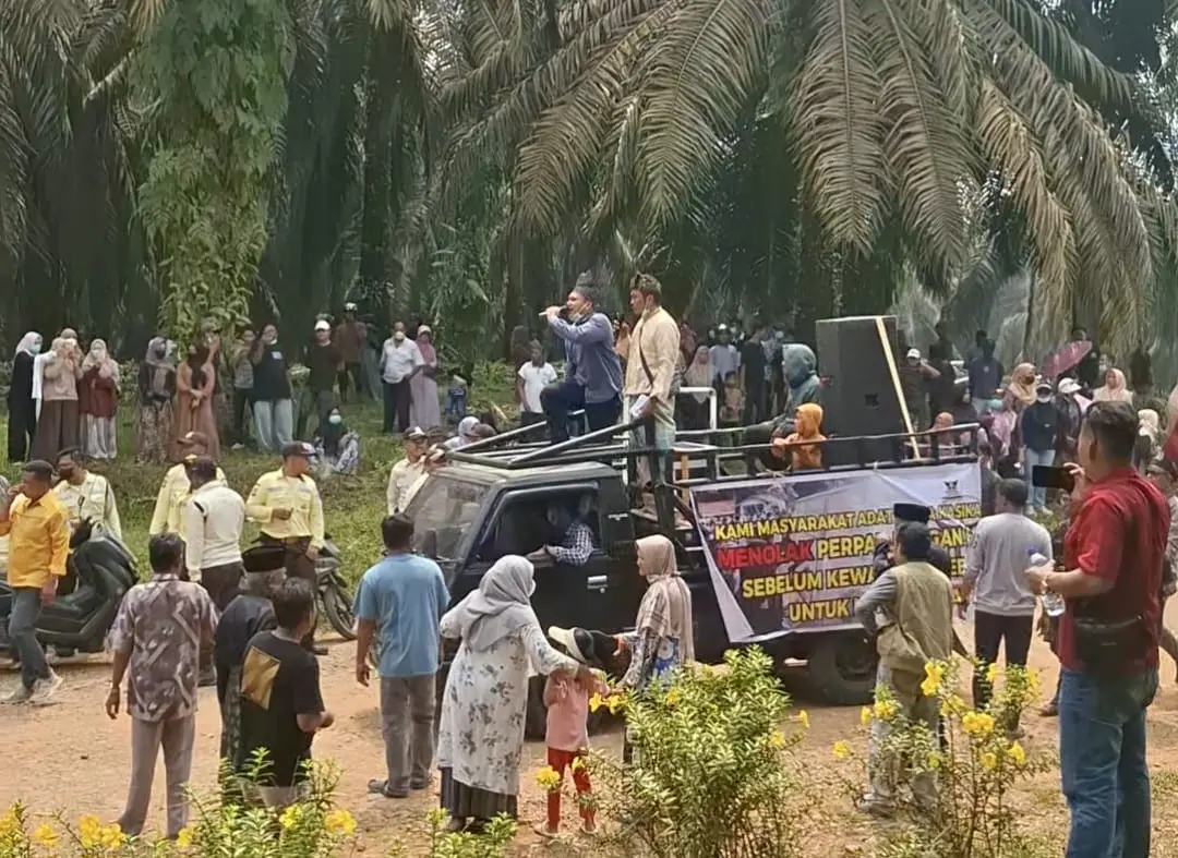 Ribuan Warga Tolak Perpanjangan HGU PTPN IV, Kades Kasikan Desak Pemerintah Penuhi Hak Plasma