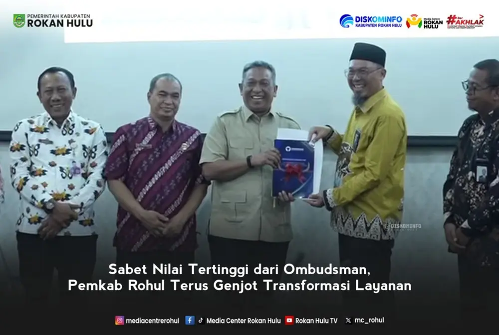 Rokan Hulu Raih Nilai Tertinggi Ombudsman, Bupati Anton Fokus Benahi RSUD