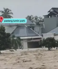 Thumbnail Sabtu Sore Banjir Kembali Terjang Kota Padang, Lokasi Terparah di Lumin Park, Kuranji dan Pauh