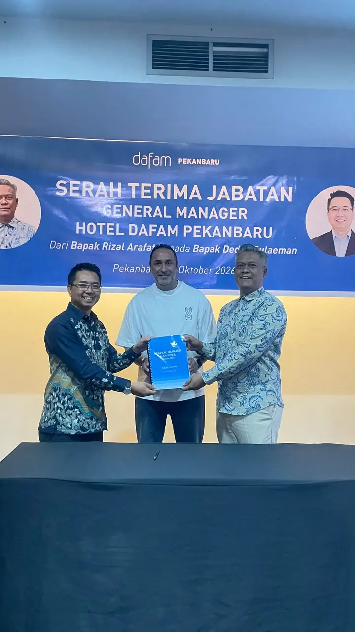 Sambut Kepemimpinan Baru, Deden Sulaeman Resmi Jabat General Manager Hotel Dafam Pekanbaru
