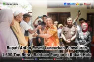 Sasar 53 Ribu Keluarga, Bupati Rohul Salurkan 1.600 Ton Beras Bantuan Pangan