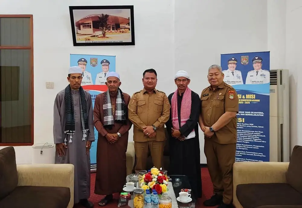 Sinergi Ulama dan Pemerintah, Wabup Asahan Rianto Terima Audiensi Panitia Haul Syekh Mustafa BS. Rokan