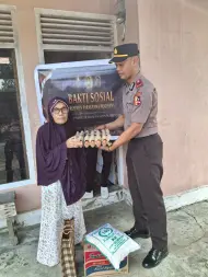 Siswa Setukpa Polri Angkatan 56 Asal Polda Riau Gelar Bhakti Sosial di Desa Batu Belah