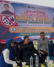 Syahrul Aidi Kunjungi Sekretariat JMSI Kampar, Apresiasi Sinergi Edukasi Bahaya Narkoba