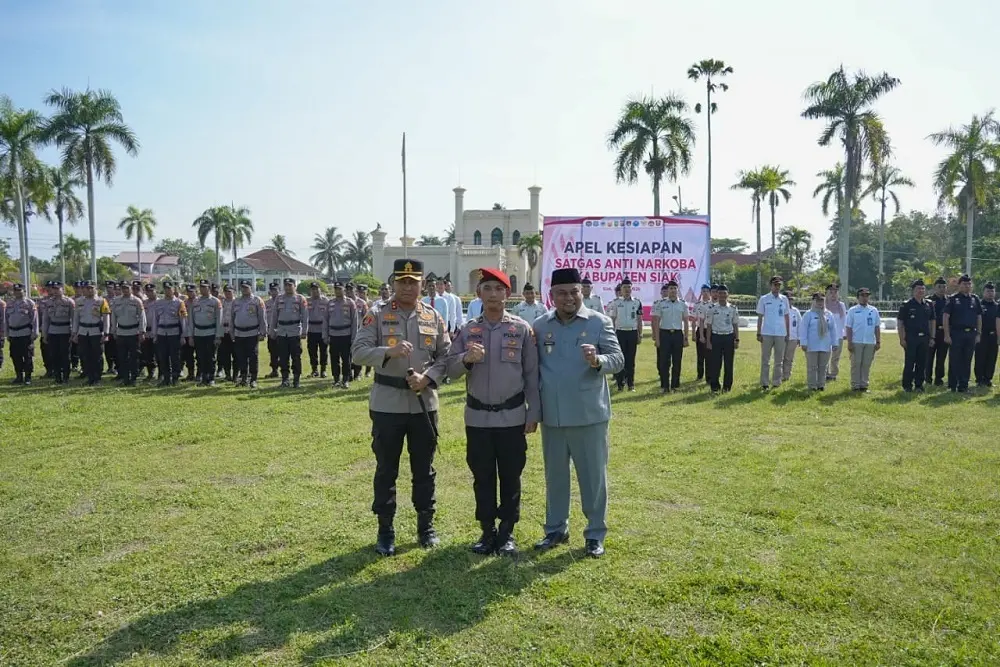 Tabuh Genderang Perang, Siak Kukuhkan Satgas Anti Narkoba 2026