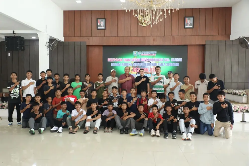 Target Juara Sumut, Bupati Taufik Lepas Tim Asahan U-13 dan U-15 ke Piala Soeratin