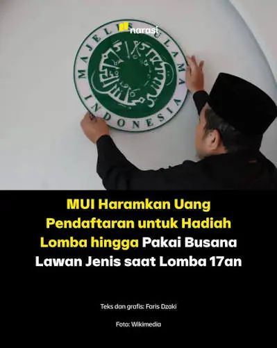 Tergolong Judi, Fatwa MUI Haramkan Uang Pendaftaran Lomba Agustusan dan Pria Berbusana Wanita