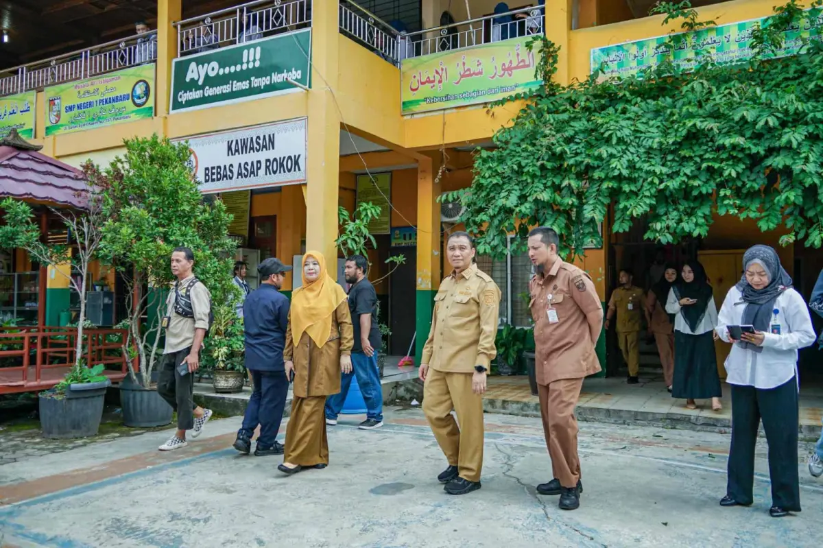 Tinjau MPLS, Wawako Pekanbaru Tegaskan yang Penting Jangan Ada Bully