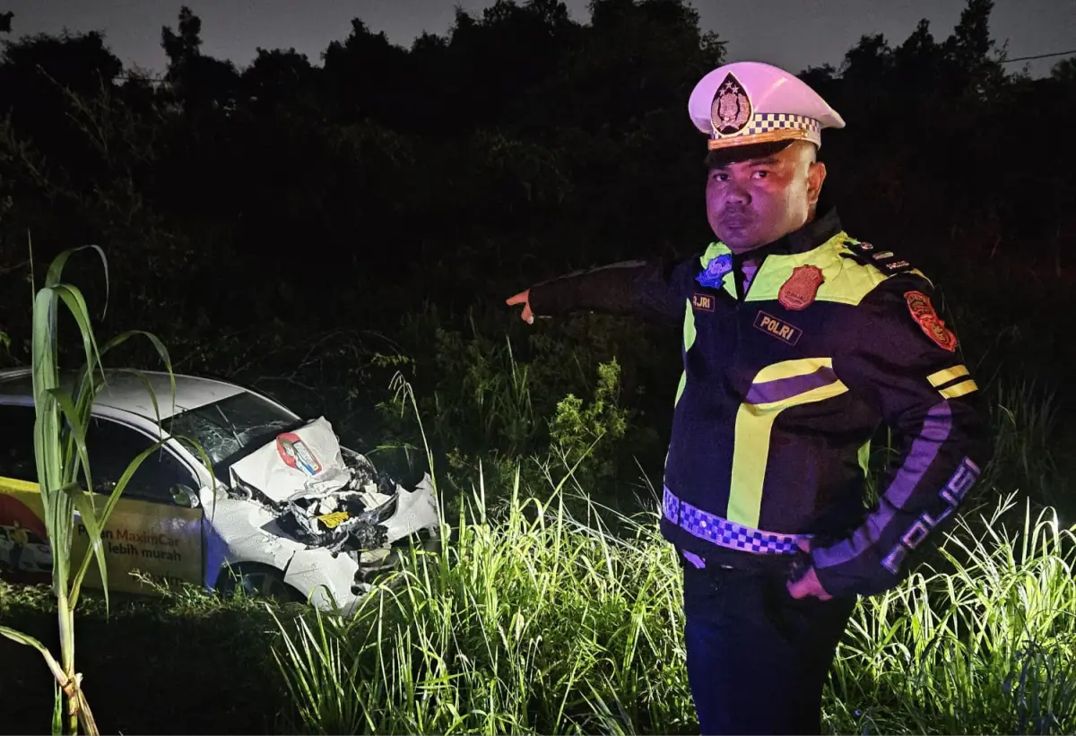 Tragis! Pengemudi Maxim Tewas Ditabrak Bus Pelangi di Jalan Siak II Pekanbaru