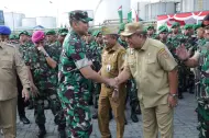 Tuntas Jalankan Tugas di Papua, Kepulangan Prajurit Satgas Yonif 126/KC Disambut Haru Bupati Asahan