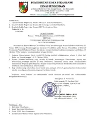 Thumbnail Udara Kembali Berbahaya, Disdik Pekanbaru Terapkan PJJ atau Belajar Daring 2 Hari Kedepan