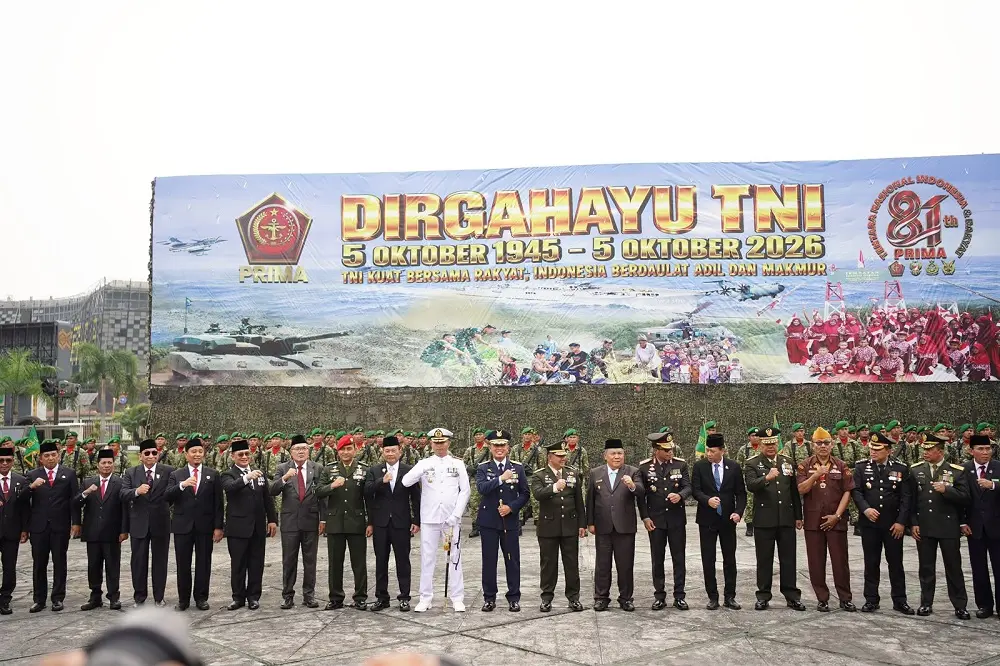 Upacara HUT ke-81 TNI di Riau, Kasdam Brigjen Rudi Hermawan Tegaskan 5 Prinsip TNI Prima