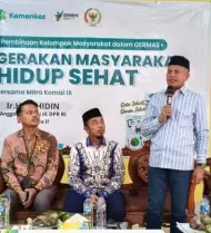 Wakil Ketua DPRD Kampar Zulfan Azmi Hadiri Sosialisasi Germas Bersama Komisi IX DPR RI di Desa Aursati
