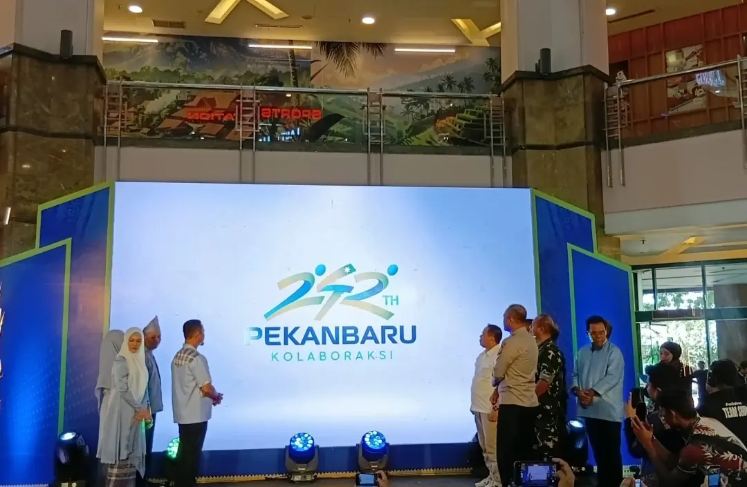 Wako Agung Nugroho Resmi Launching Logo HUT Pekanbaru Ke-242