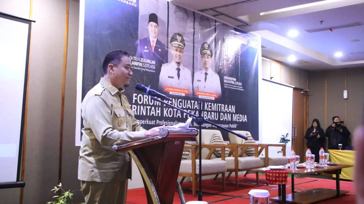 Wawako Pekanbaru Buka Forum Kemitraan Pemko dan Media, Dorong Komunikasi Dua Arah
