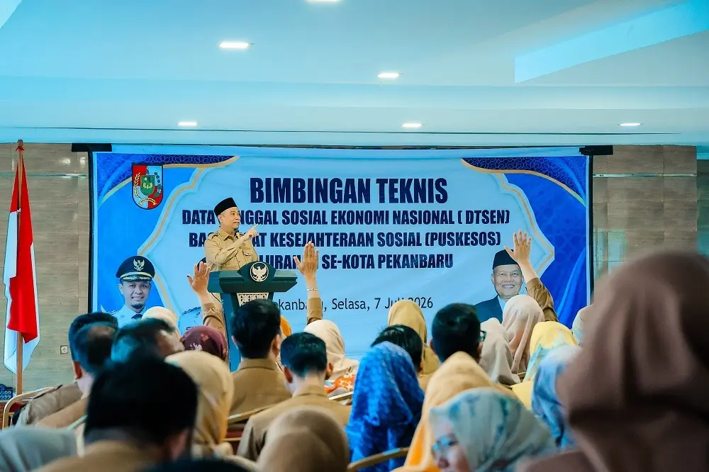 Wawako Pekanbaru Minta Operator Puskessos Bekerja Maksimal Perbarui DTSEN