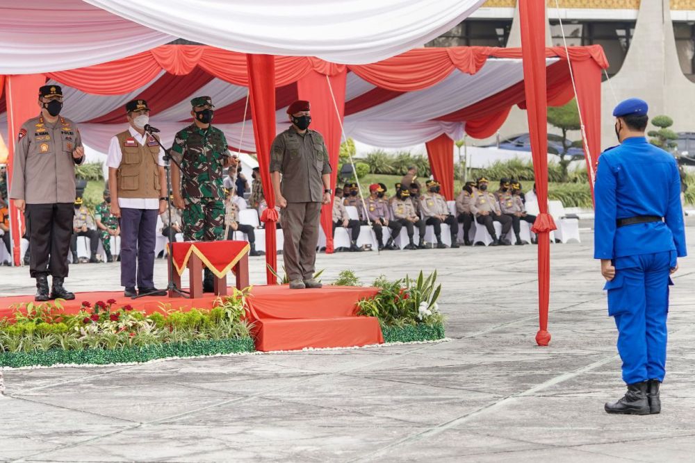 Gubri Syamsuar Pimpin Apel Kesiapsiagaan Karhutla