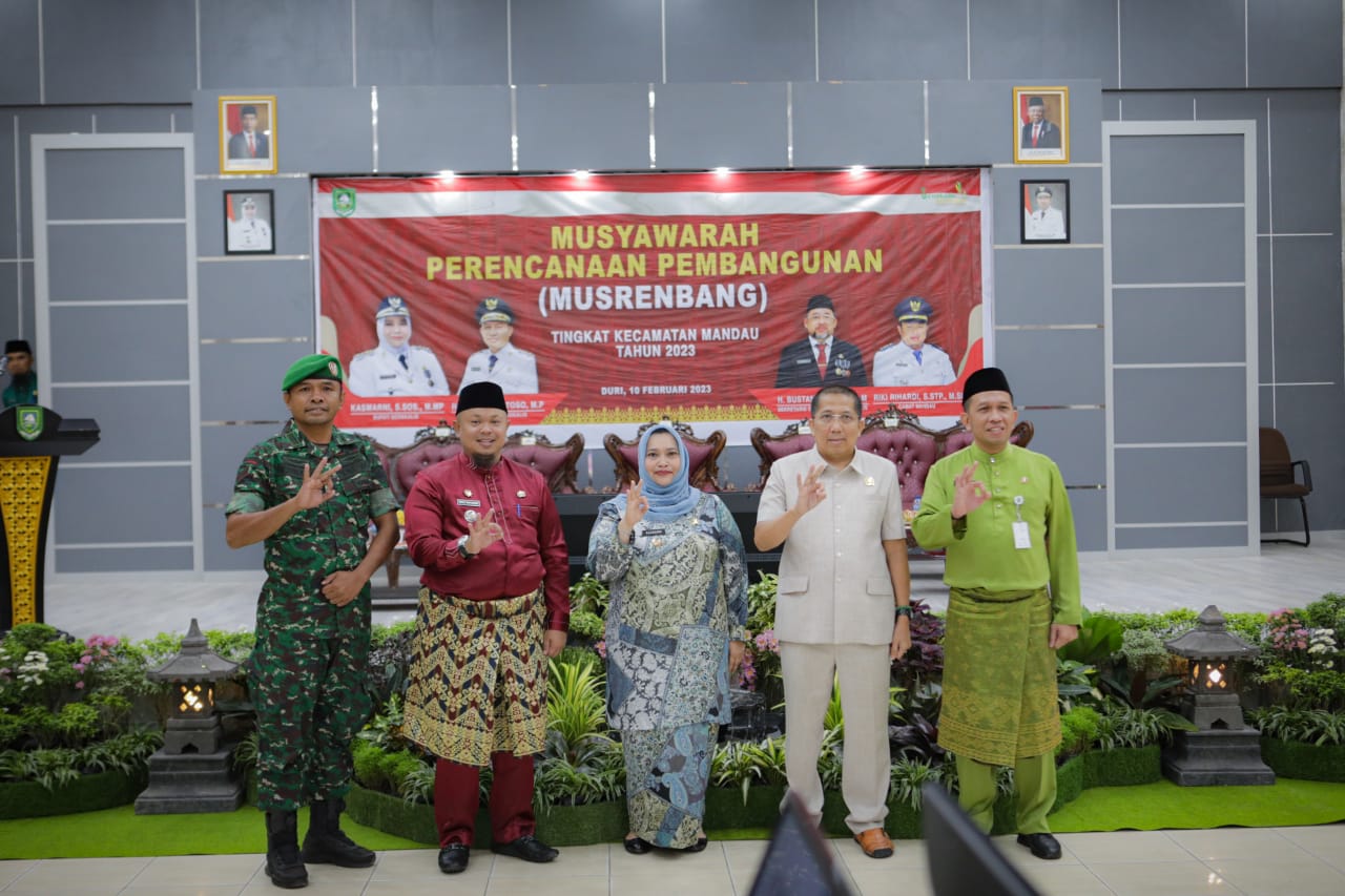 Bupati Kasmarni Buka Musrenbang, Camat Mandau Sampaikan ini