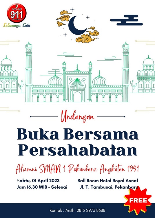 Catat, Ini Tempat dan Tanggal Berbuka Bersama IKA SMANSA'91