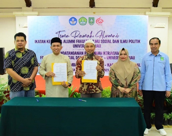 Sebagai Alumni, Bupati Kasmarni Hadiri Ramah Tamah IKA Fisip UNRI dan Laksanakan Kerjasama