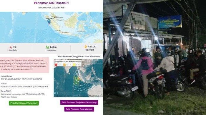 Selasa Pagi, Gempa Goncang Mentawai Magnitudo 7,3 Warga Panik Getaran Sangat Kuat
