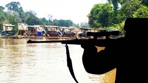 Warga Gunung Toar Kuansing Rusuh Tolak PETI, Satu Pekerja Tertembak
