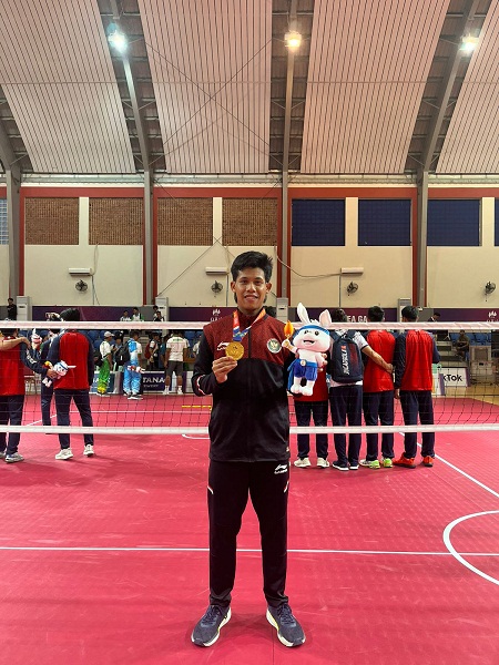 Atlet Asal Bengkalis Sumbang Emas Sepak Takraw untuk Indonesia di SEA Games