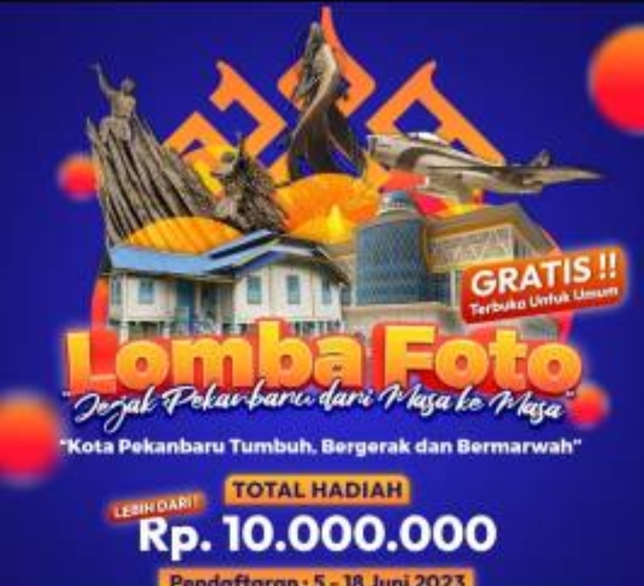 Total Hadiah Rp10 Juta, Dispusip Taja Lomba Foto Jejak Pekanbaru dari Masa ke Masa