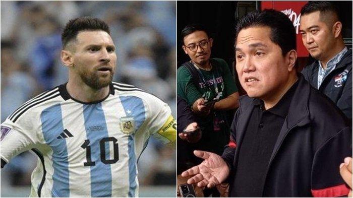 Ketum PSSI Erick Thohir Sedih dan Kecewa Lionel Messi Tidak Datang ke Jakarta