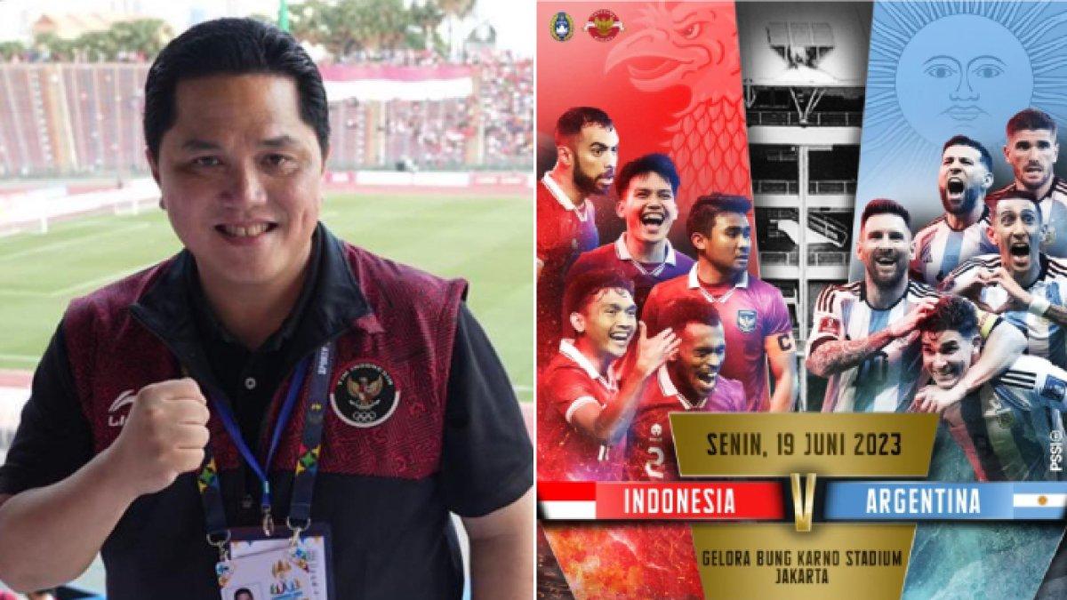 Erick Thohir Janji Beri Bonus Timnas Indonesia Bila Berhasil Tahan Imbang Argentina