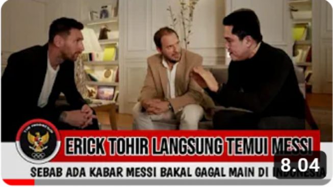 Ketum PSSI Erick Thohir Hanya Bisa Berdoa Agar Messi Bisa Bertanding di Indonesia