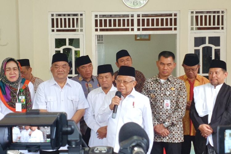 Wapres RI Ma'ruf Amin Tidak Mau Menjawab Terkait Reshuffle Kabinet