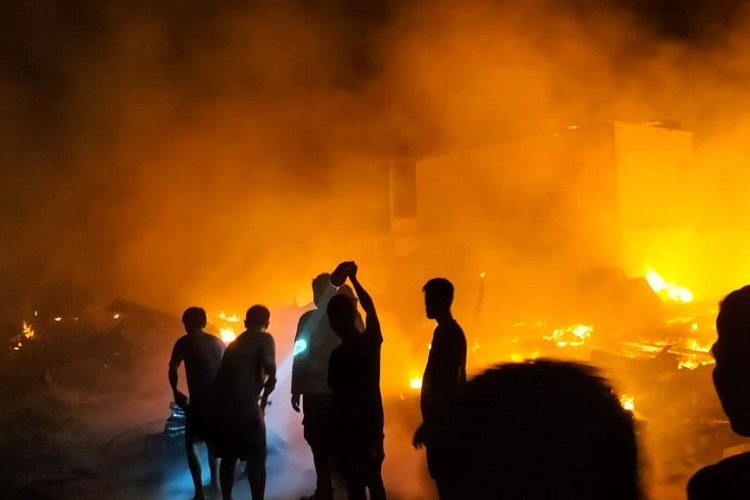 11 Rumah di Rohil Habis Terbakar, 3 Meninggal Dunia