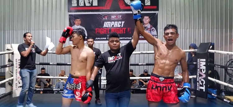 Prajurit Denhanud 475 Kopasgat Raih 3 Medali Emas di Pertandingan Muaythai