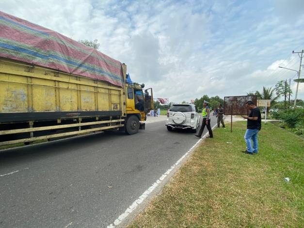 Operasi Penumpang dan Barang, Dishub Bengkalis Jaring 69 Kendaraan Over Kapasitas