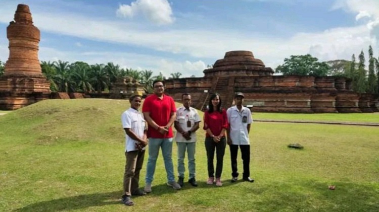 Terkesan Dengan Riau, Shubham Singh ke Candi Muara Takus dan Bertemu Komunitas India