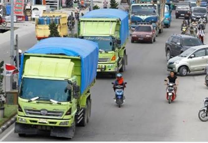 Beri Efek Jera, Dishub Pekanbaru Terapkan Perwako Larangan Truk Masuk Kota
