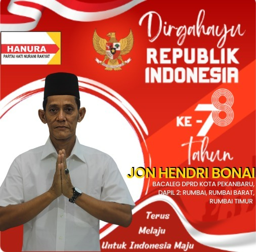 Jon Hendri Bonai, Bacaleg DPRD Kota Pekanbaru dari Hanura