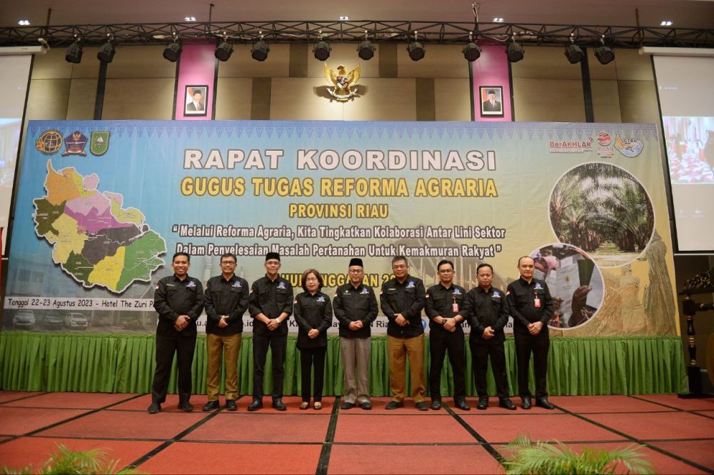 Wujudkan Reforma Agraria dan Tekan Sengketa Tanah, BPN Riau Gelar Rapat Kordinasi Gugus Tugas