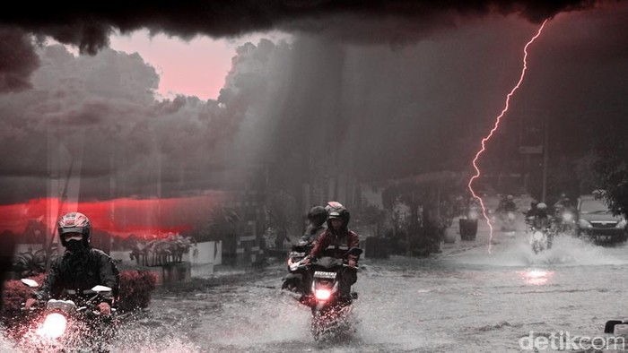 Peringatan Dini BMKG: Hari Ini Waspada Hujan Lebat dan Angin Kencang di Riau