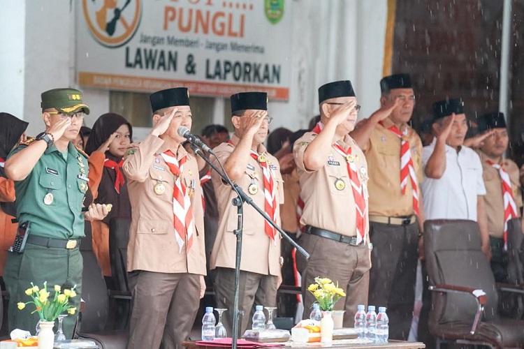 Bupati Afrizal Sintong Berharap Gerakan Pramuka Rohil Makin Jaya