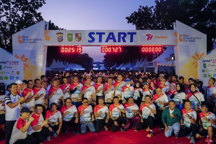 Tak Hanya dari Riau, Ribuan Peserta Bhayangkara Run Juga dari Berbagai Provinsi