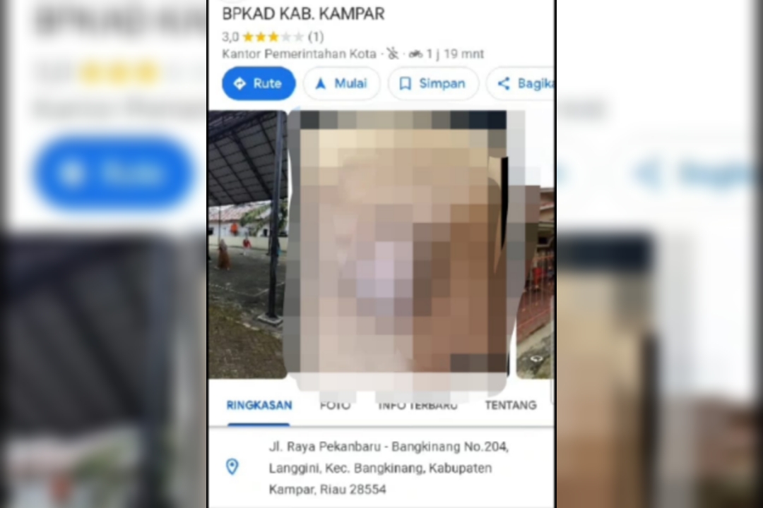 Video Syur Muncul di Google Maps BPKAD Kampar, Pj Bupati: Memalukan