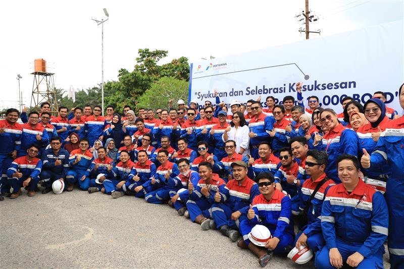 Produksi Lapangan Petani Blok Rokan Tembus 10.000 BOPD, PHR Gelar Syukuran